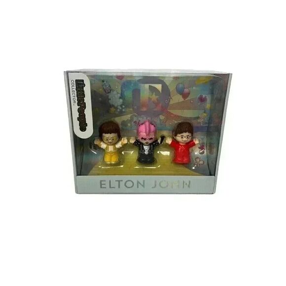 New Fisher Price Little People Collector Elton John Special Edition Figure Set - Picture 2 of 13